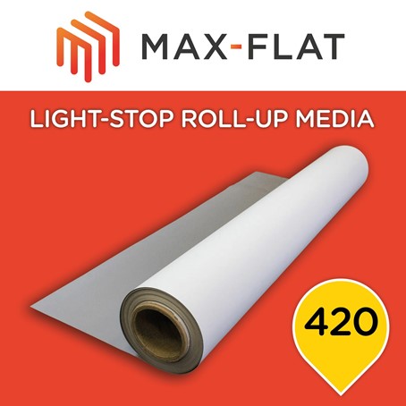 MAX-Flat 420 Scrimless, 420g/m², RollUp - Banner